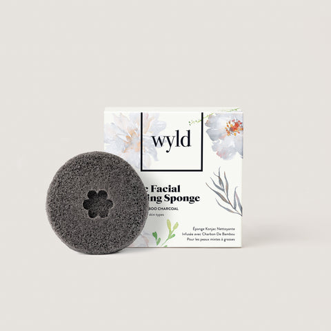 CHARCOAL KONJAC SPONGE (NORMAL TO OILY SKIN)