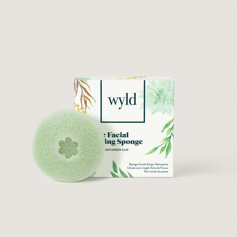 FRENCH GREEN CLAY KONJAC SPONGE (CA) - CASE OF 12